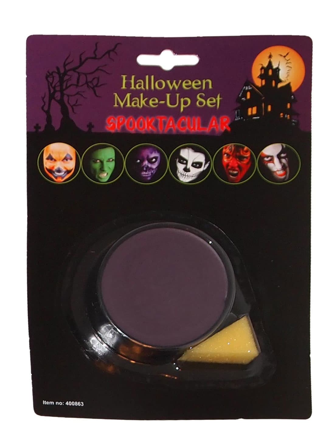 Wickedfun Purple Cream Face Paint Base Make-Up With Applicator