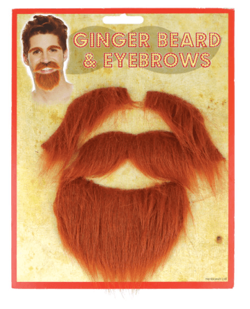 Ginger Beard Mustache and Eyebrows