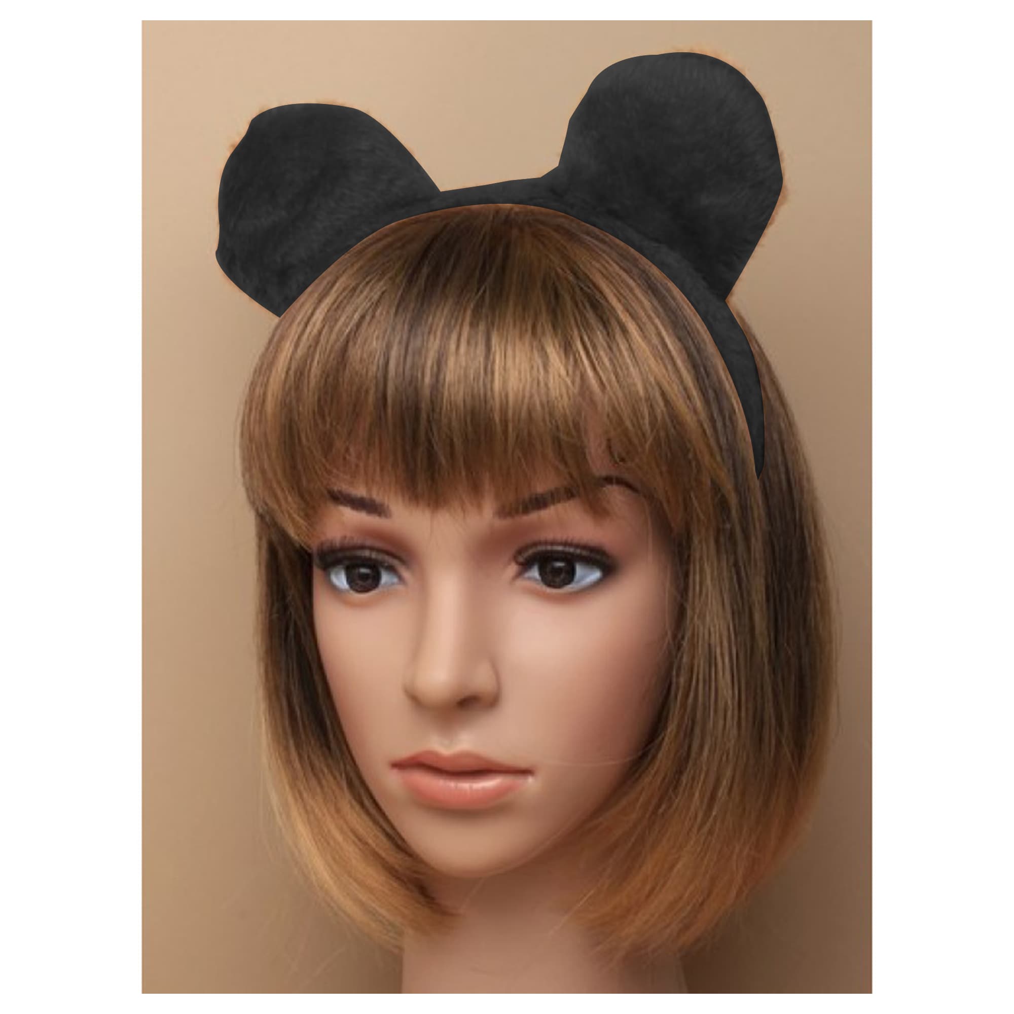 Wickedfun Black Bear Ear Headband