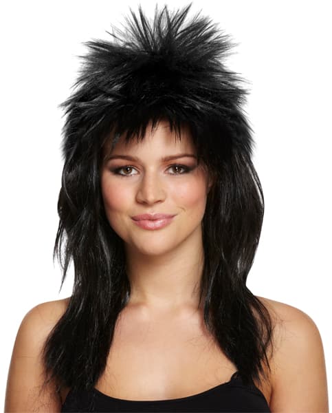 Black Glam Rock Wig 140g