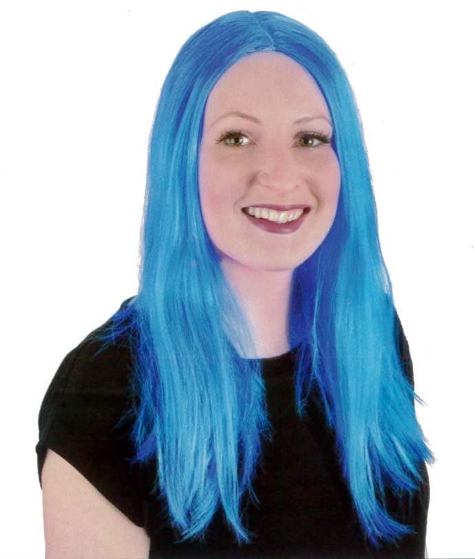 Wickedfun Blue Long Wig