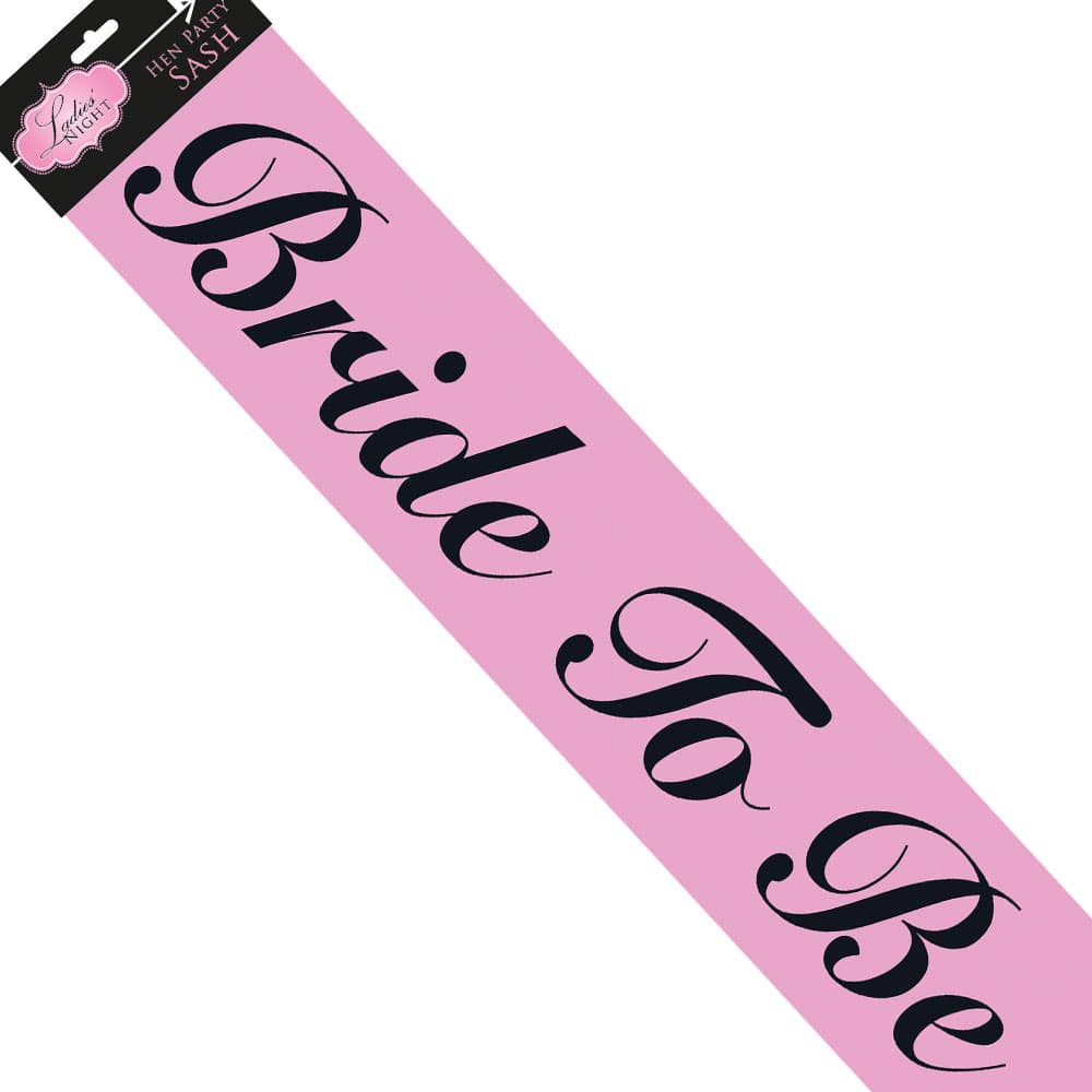 Bride To Be Sash Pink