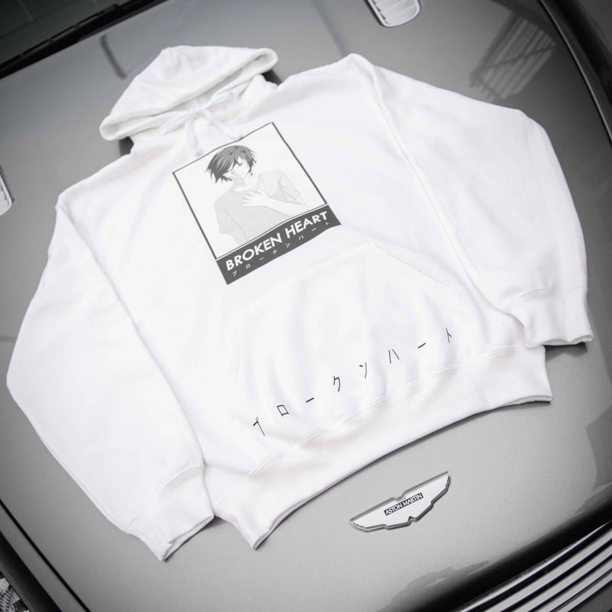 Broken Heart Boy | White Hoodie