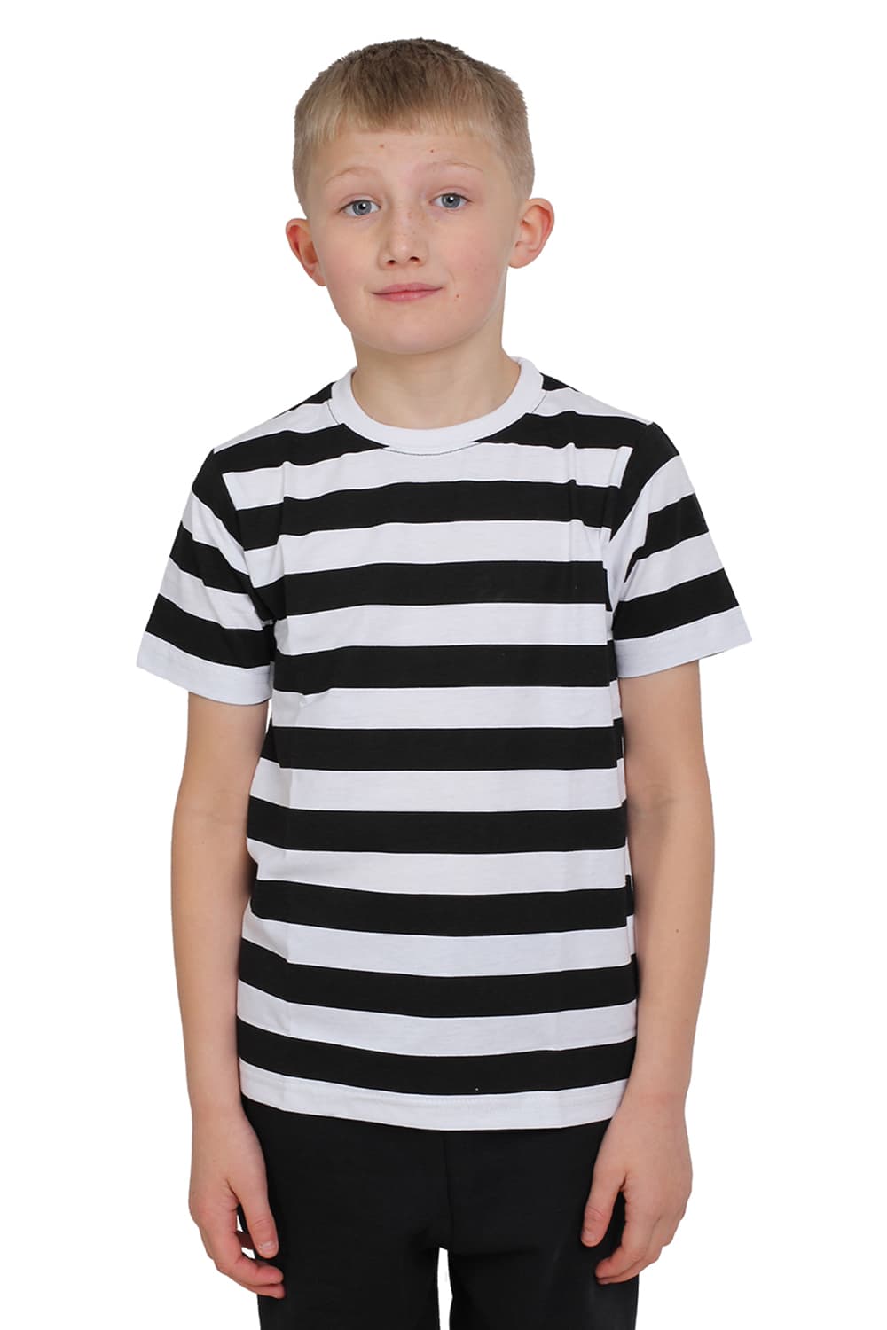 Active Star Children's Black and White Stripe TShirt
