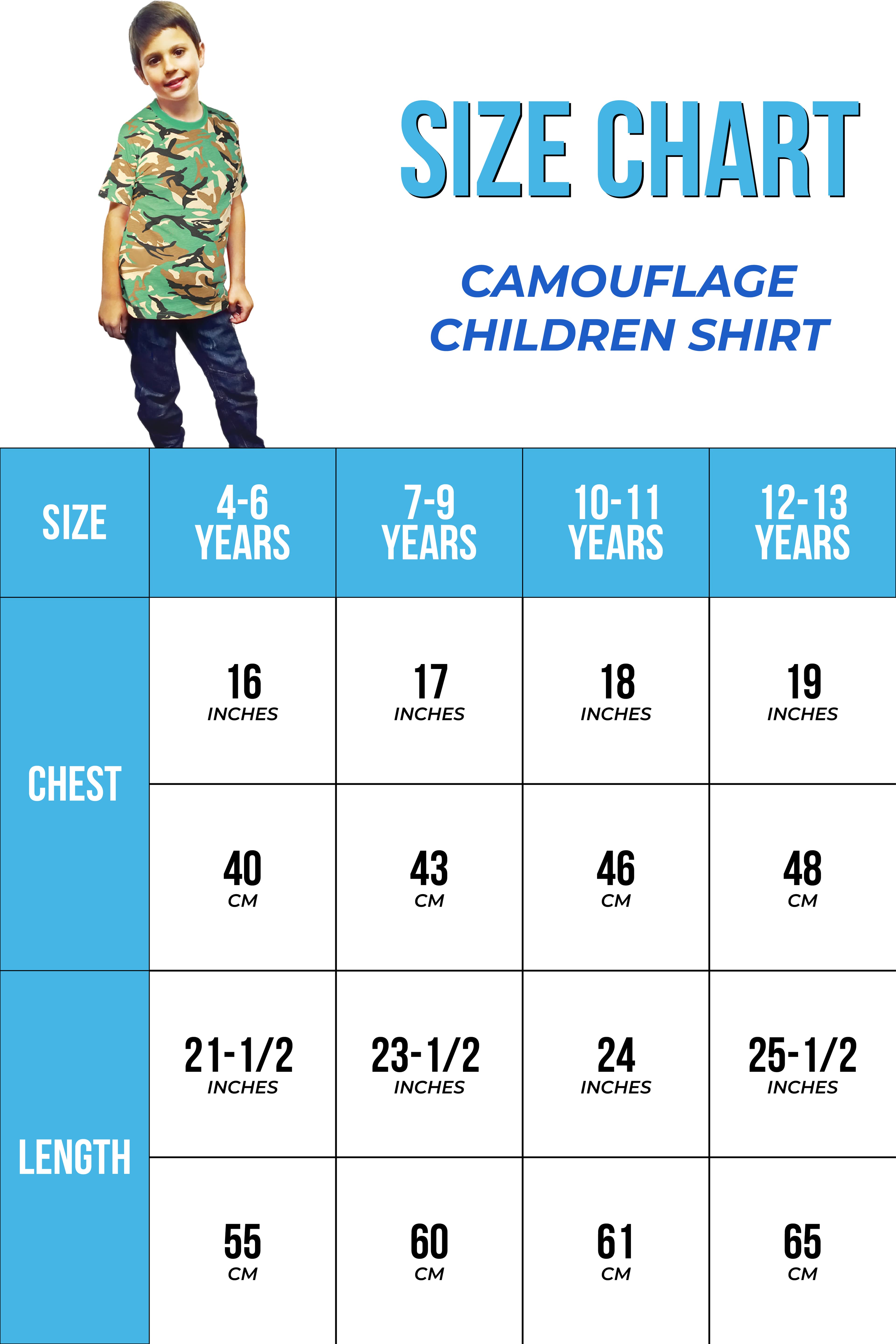 Wickedfun Children's Camouflage T-Shirt