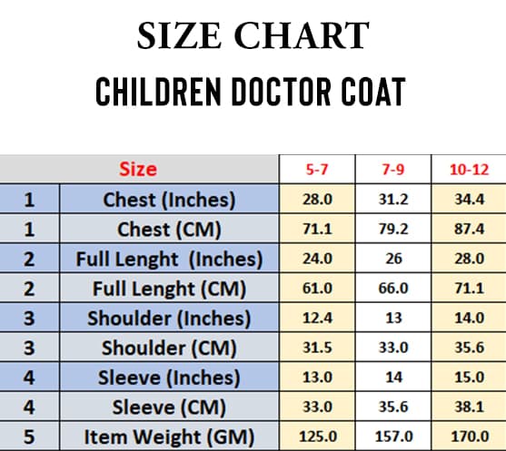 Wickedfun Children's Deluxe Doctor Lab Coat