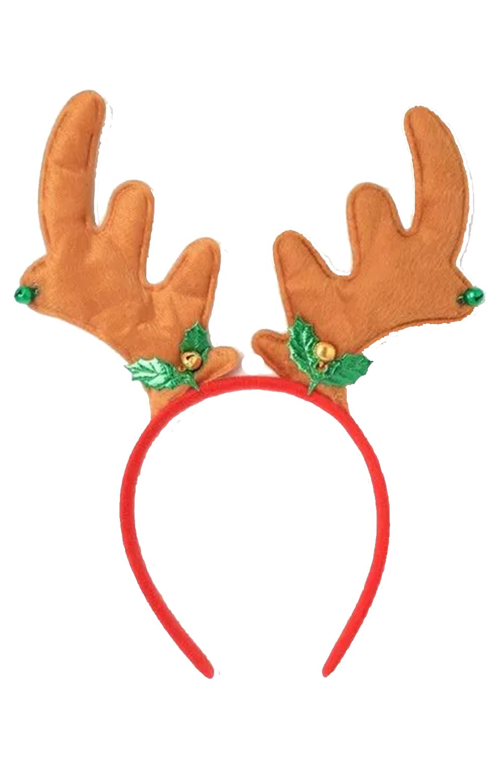 Wickedfun Christmas Alice band With Holly And Bells (pack of 6)