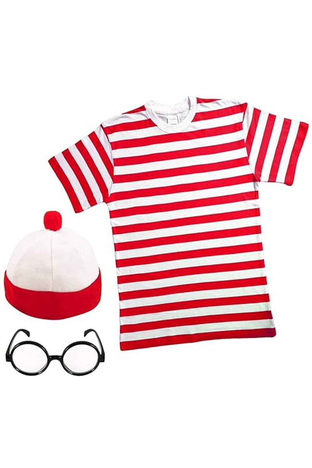 Crazy Chick Adult Red And White 3pc Set