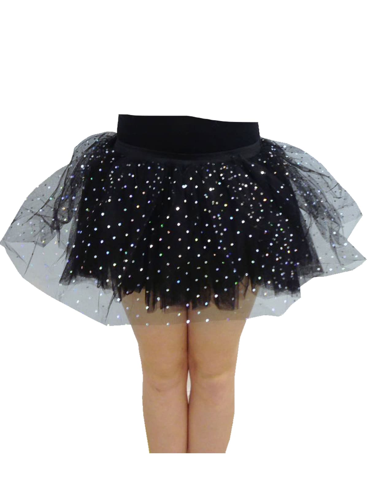 Crazy Chick Adult Black Sequin Skirt