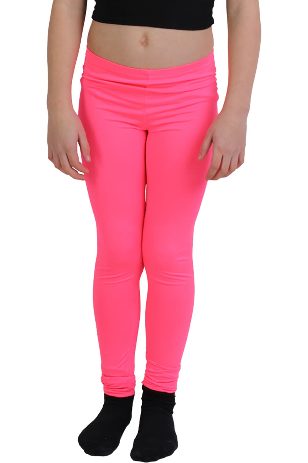 Crazy Chick Girls Microfibre Pink Leggings