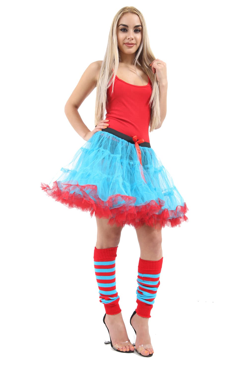 Crazy Chick Adult 2 Layer Dance Ruffle Edged Tutu Skirt (18 Inches)