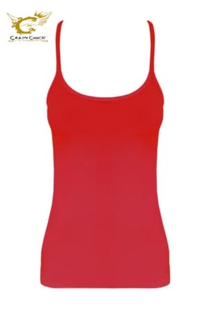 Crazy Chick Girls Cotton Red Vest Top