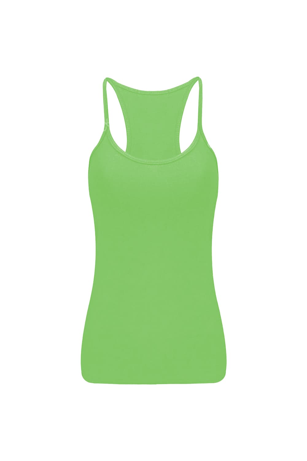 Crazy Chick Girls Microfibre Neon Green Vest Top