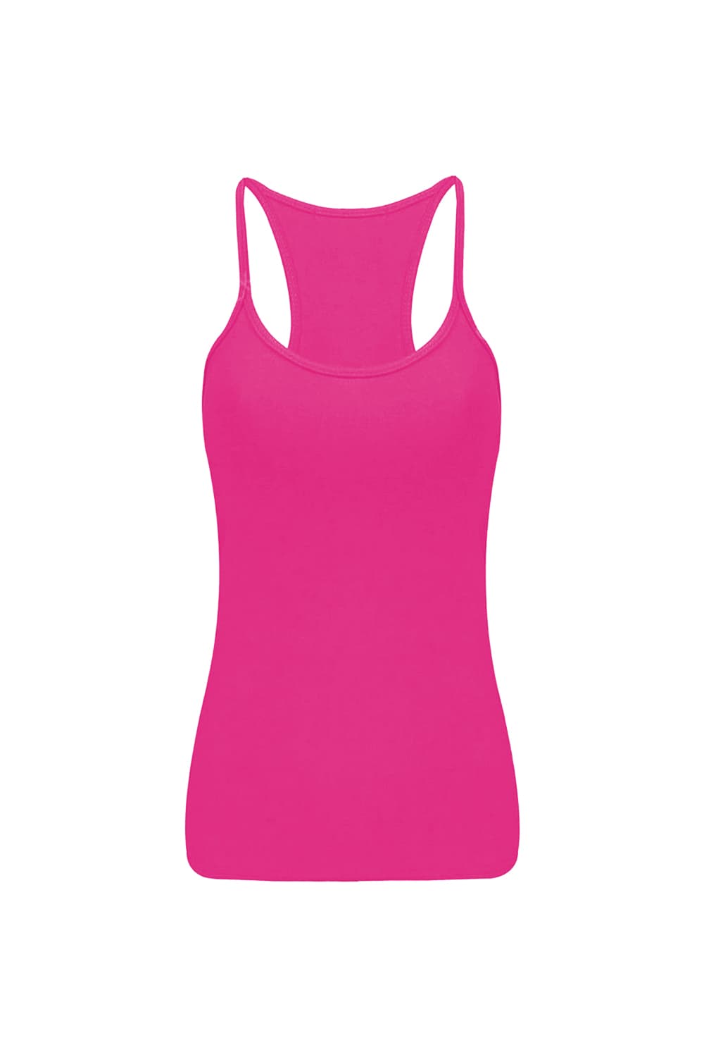 Crazy Chick Girls Microfibre Neon Pink Vest Top