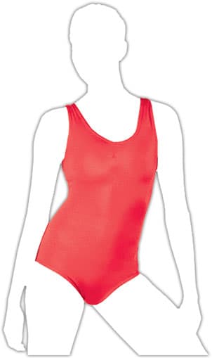 Crazy Chick Girls Red Sleeveless Leotard