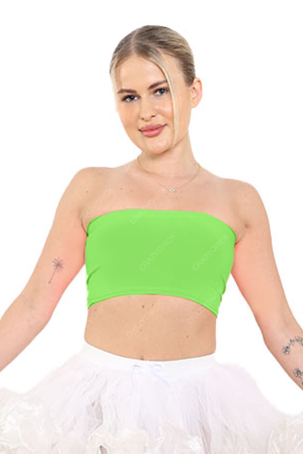 Crazy Chick Adult Green Boob Tube