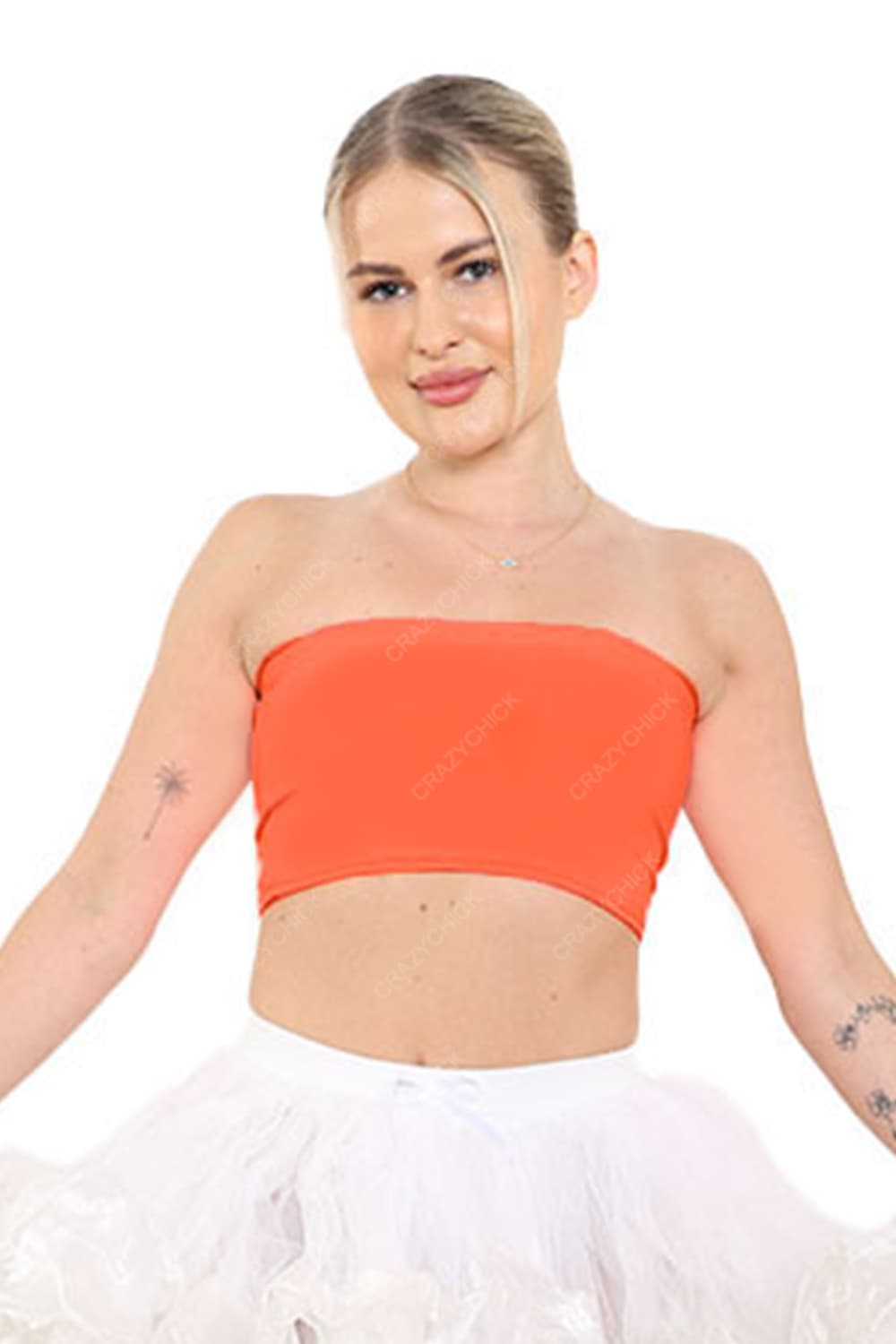 Crazy Chick Adult Orange Boob Tube