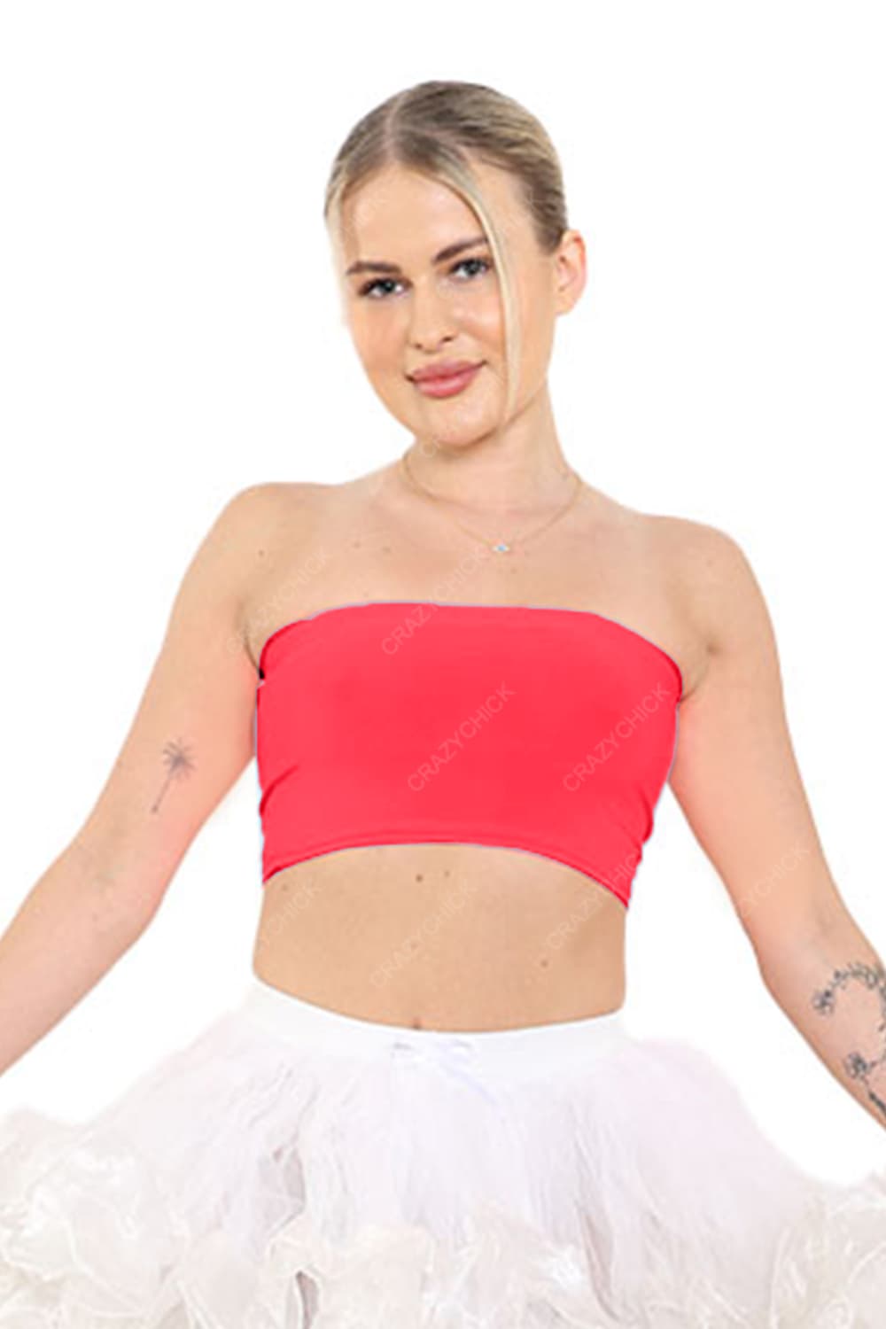 Crazy Chick Adult Red Boob Tube