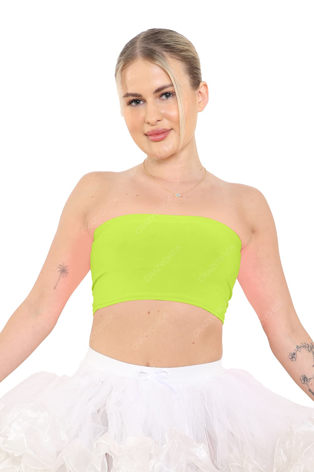 Crazy Chick Adult Yellow Boob Tube