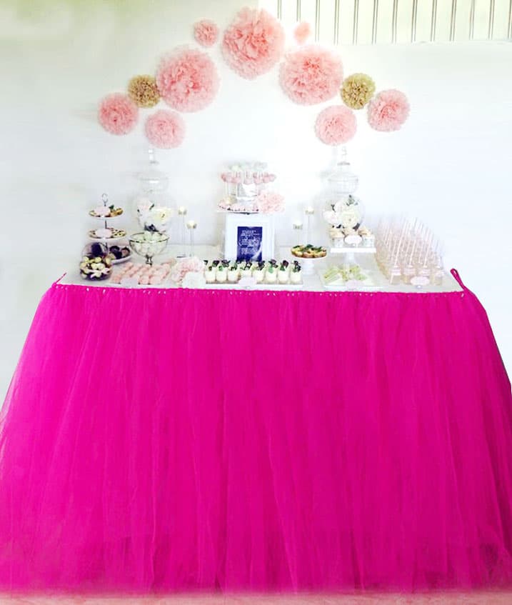 Wickedfun Pink Table Tutu Skirt