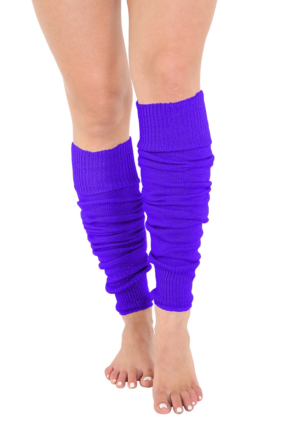 Crazy Chick Plain Purple Legwarmers
