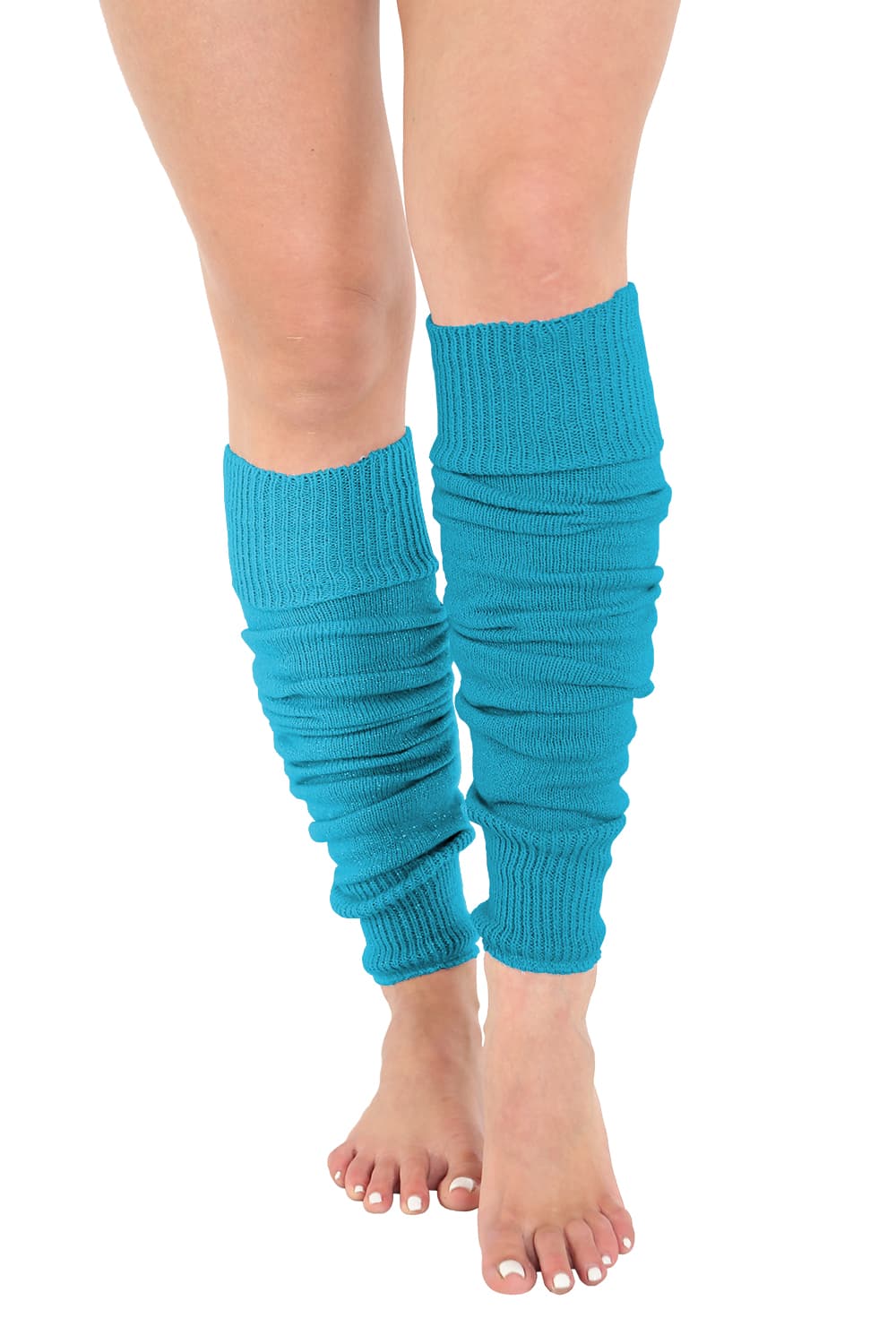 Crazy Chick Plain Turquoise Plain Legwarmers