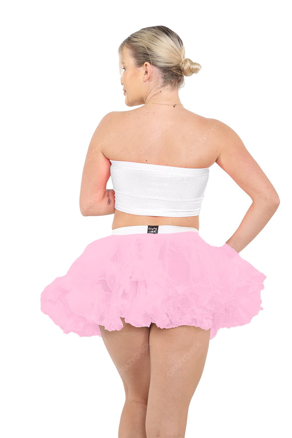 Crazy Chick Adult White Boob Tube