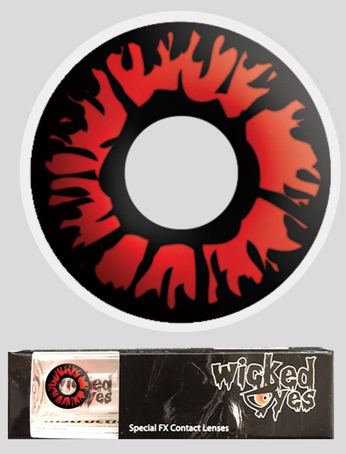 Wicked Eyes Daily Fashion Lenses Explosion Red