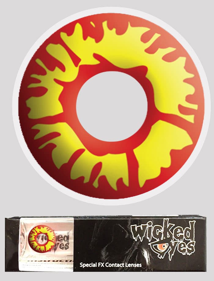 Wicked Eyes Daily Fashion Lenses Flame