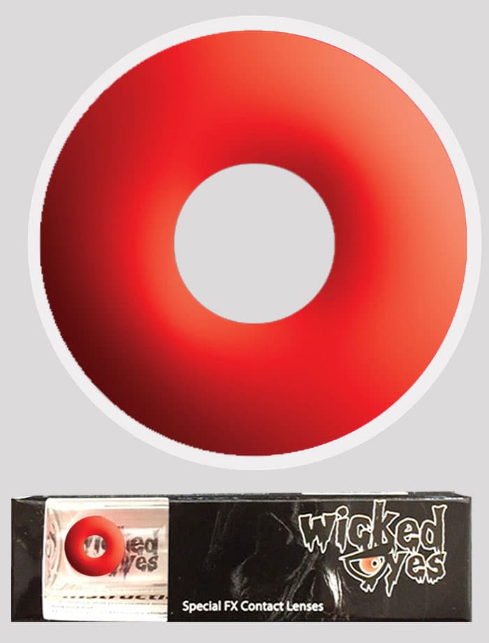Wicked Eyes Daily Fashion Lenses Red Devil