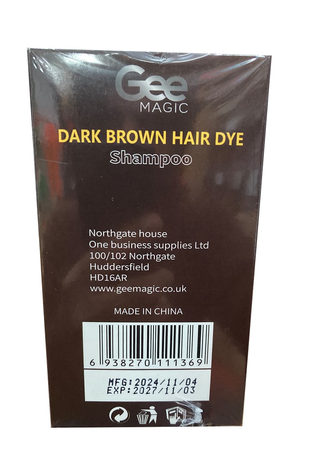 Wickedfun Dark Brown Hair Dye Shampoo