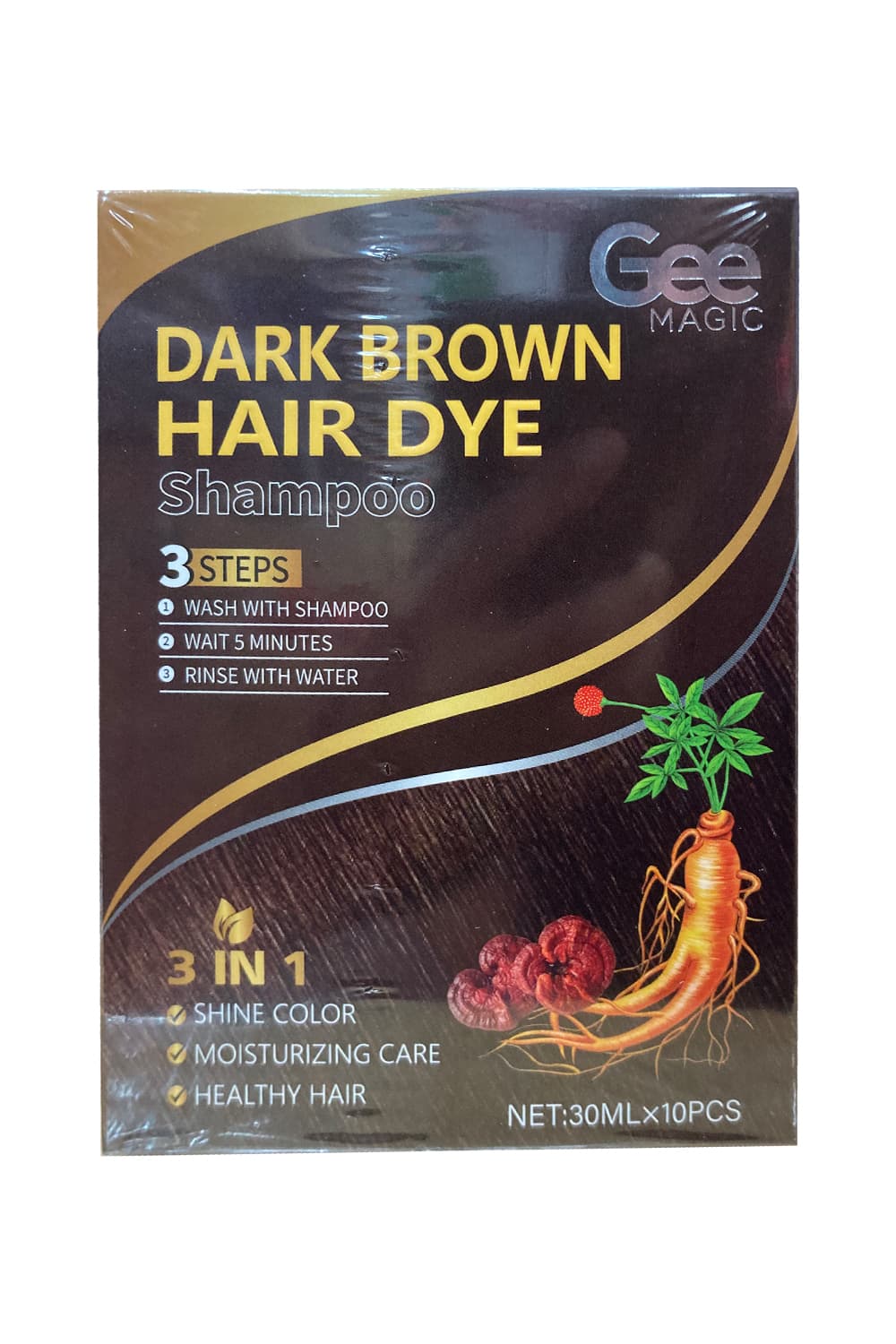 Wickedfun Dark Brown Hair Dye Shampoo