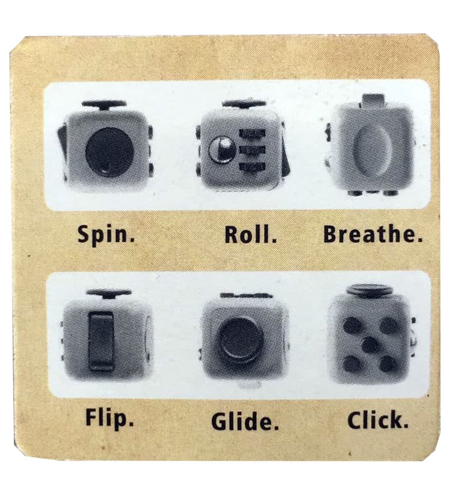 Fidget Cube Finger Toy Solid (Assorted)