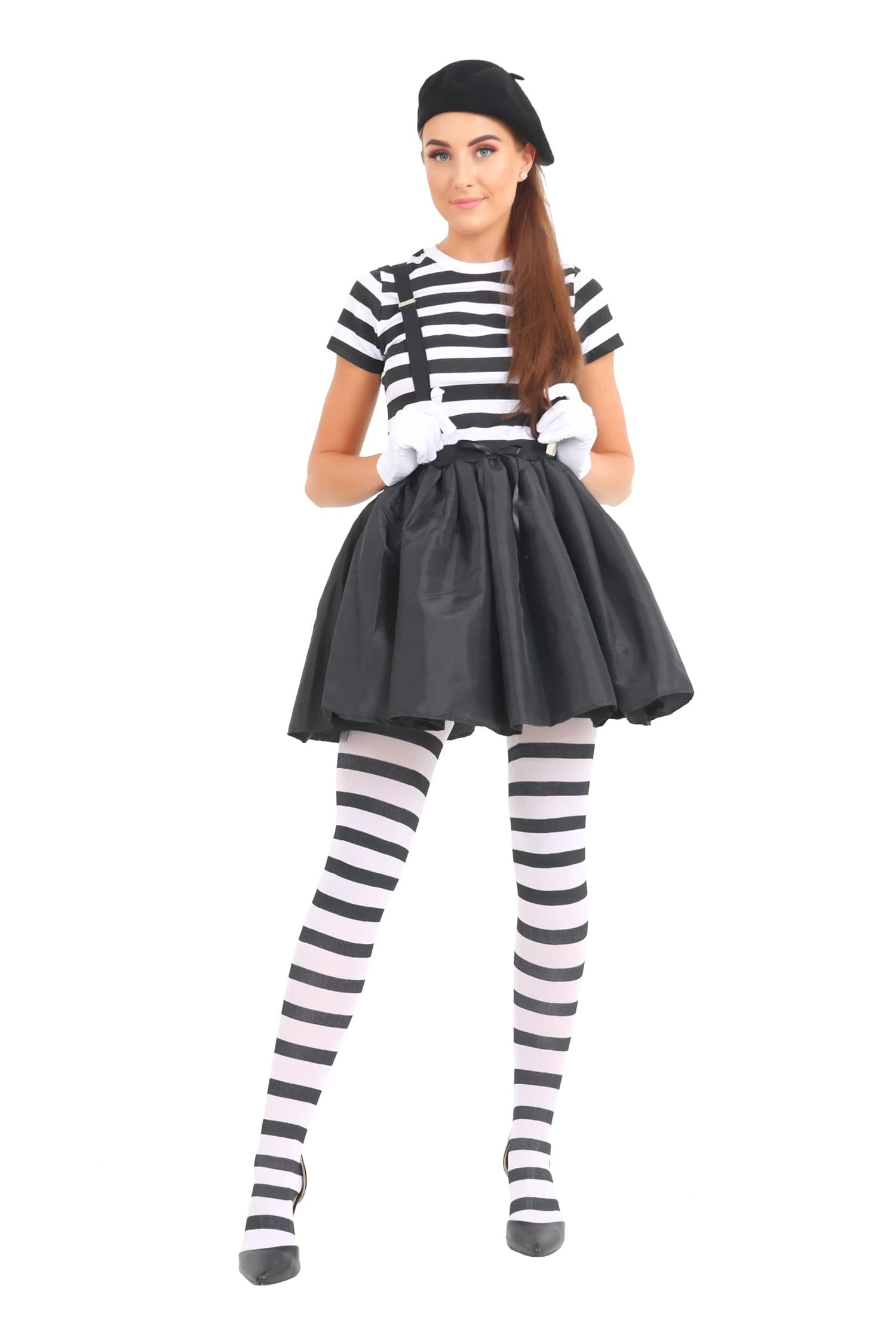 French Mime Set Adult Costume