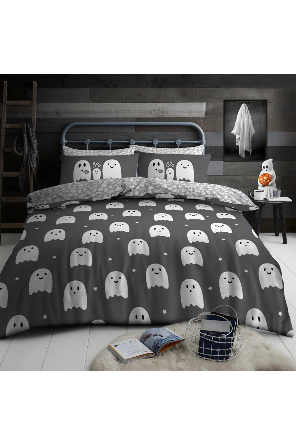 Ghost Printed Duvet Set