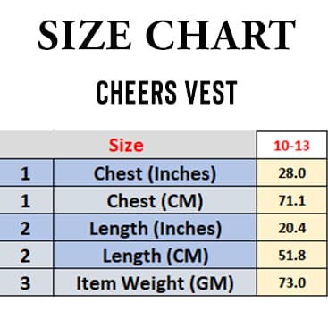 WickedFun Girls Cheerleader Vest Top