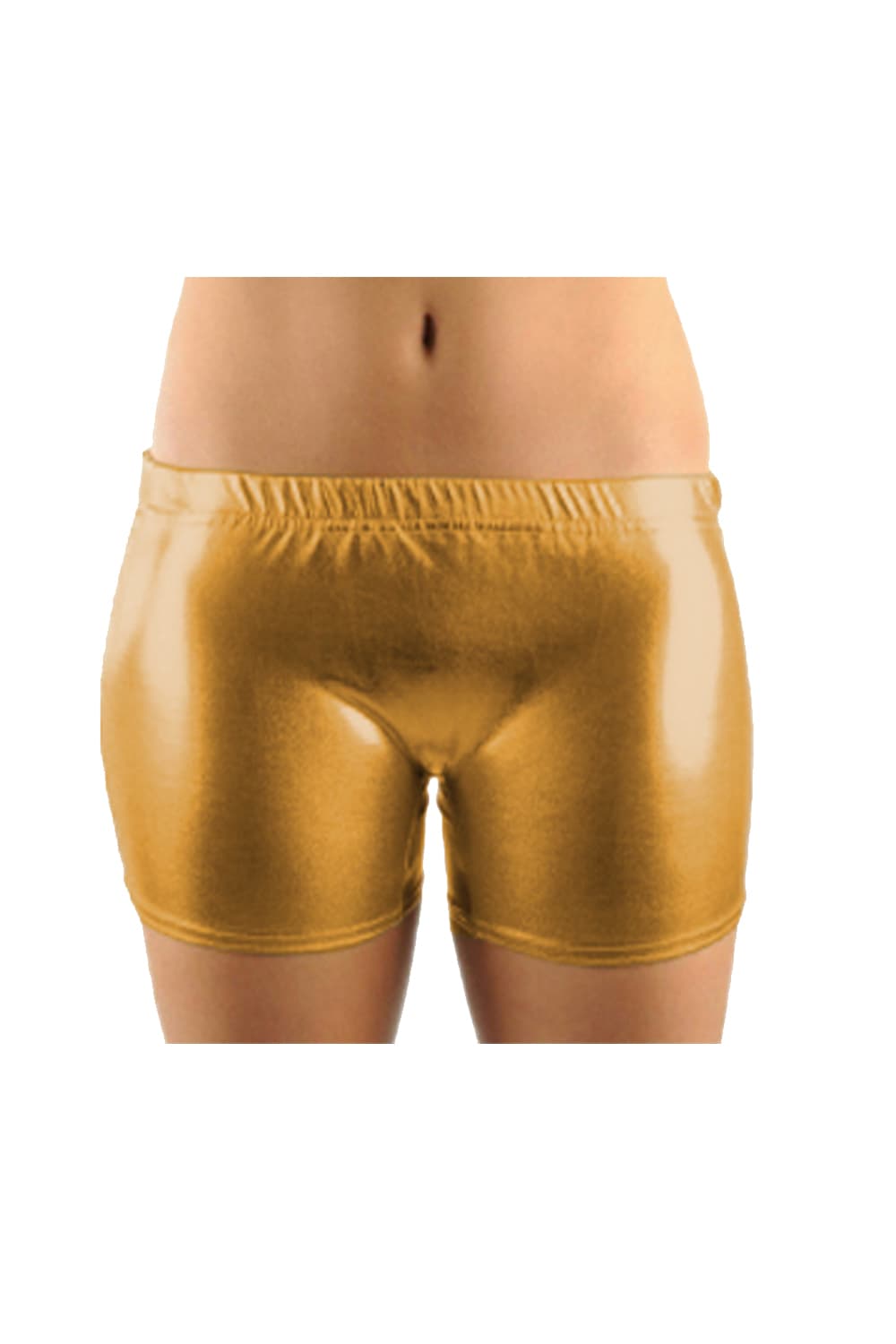 Girls Shiny Gold Hot Pants