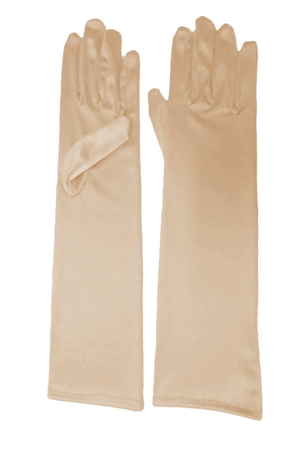 Wickedfun Golden Satin Long Gloves