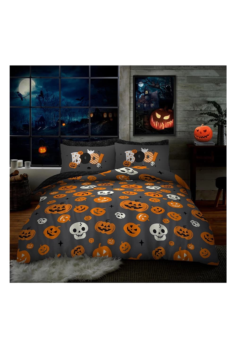 Halloween Printed Duvet Set