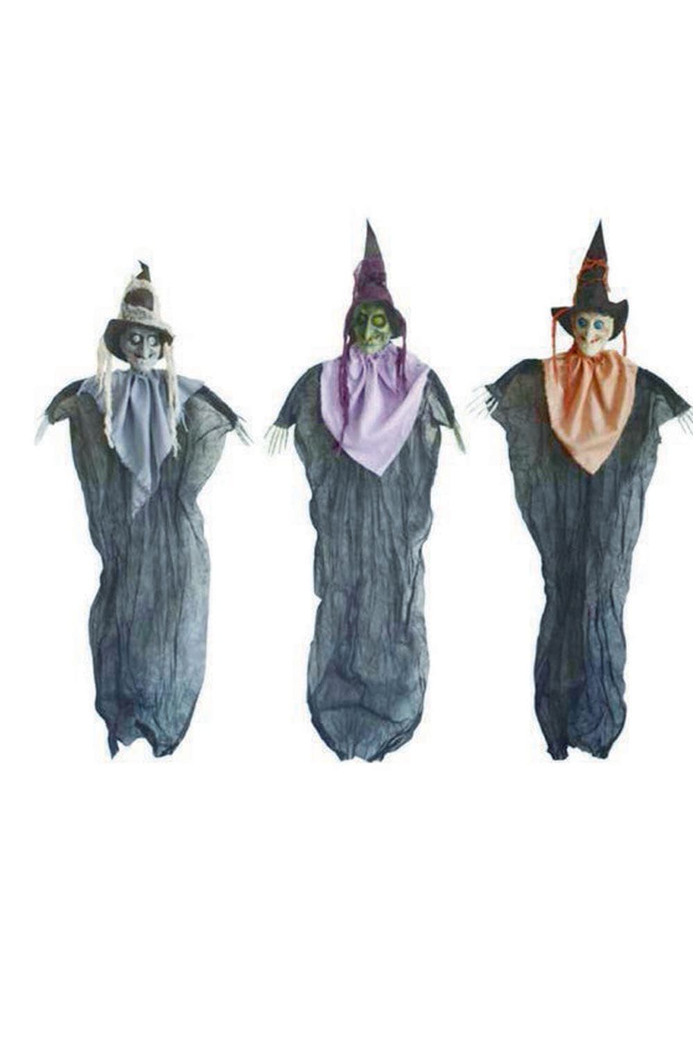 Hanging Spooky Witch 120cm 3 Assorted