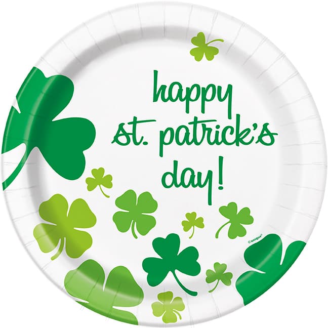 Happy ST Patrick Day Plates (Pack of 8)