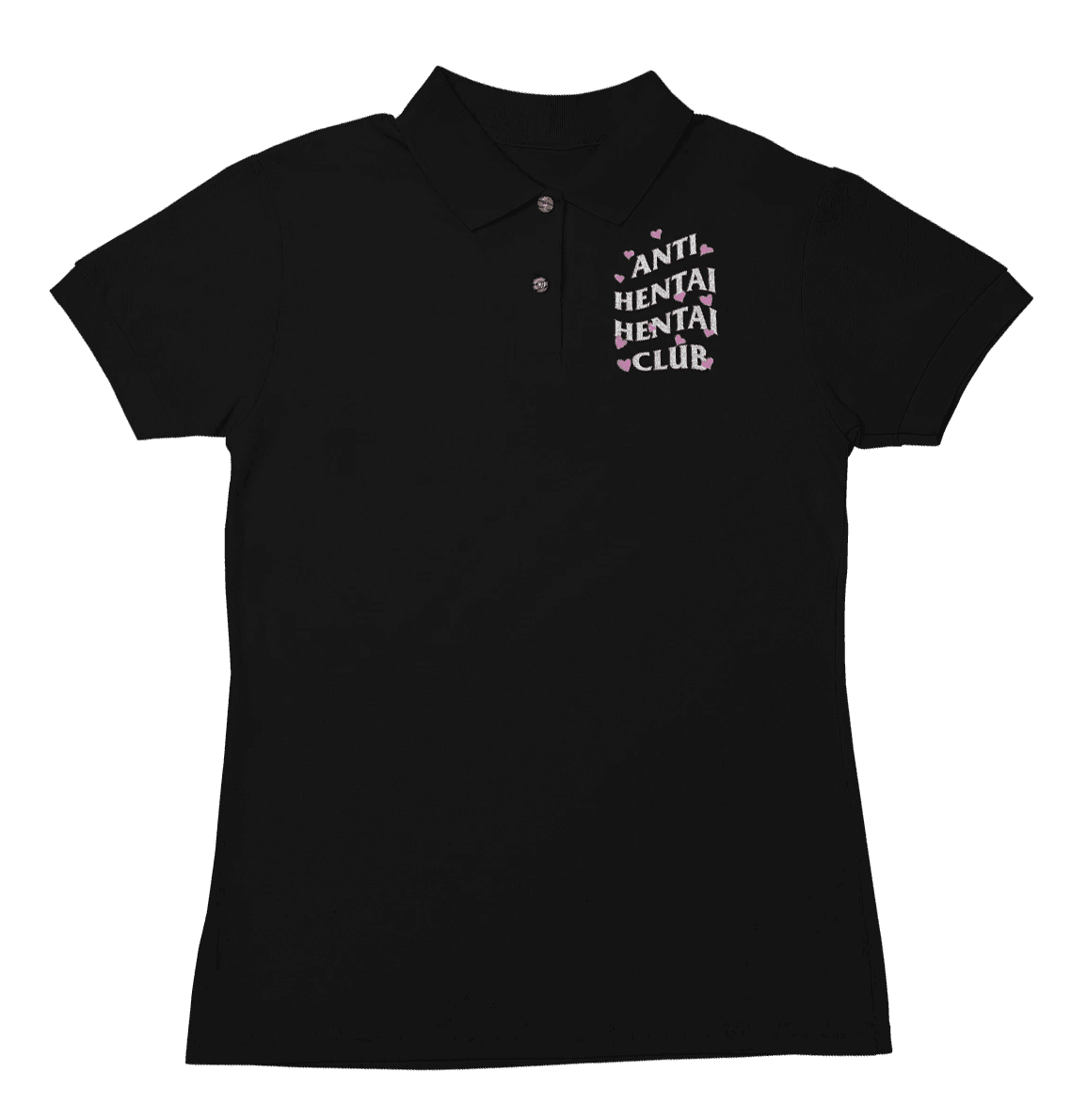 Hentai Club Black Polo Shirt