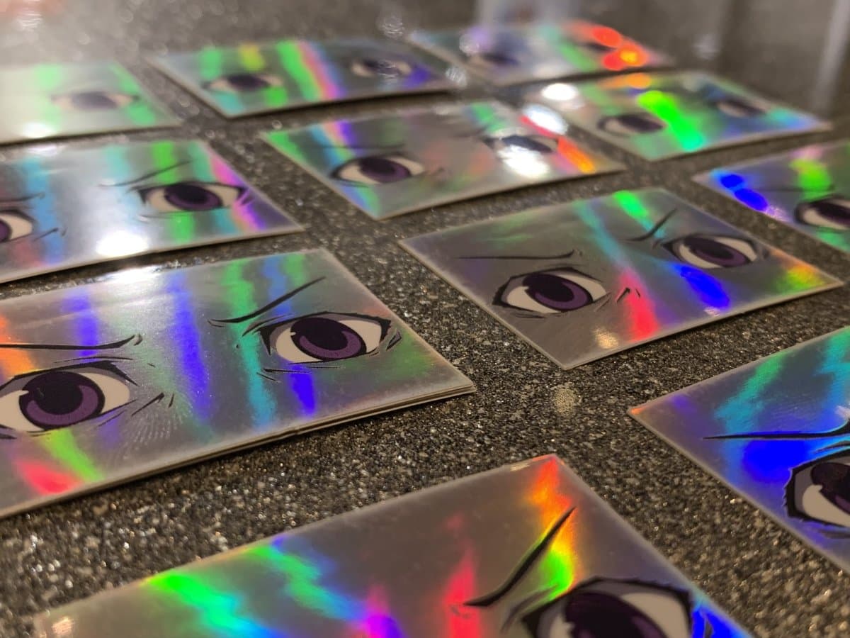 Holographic Yandere Eyes Sticker Set