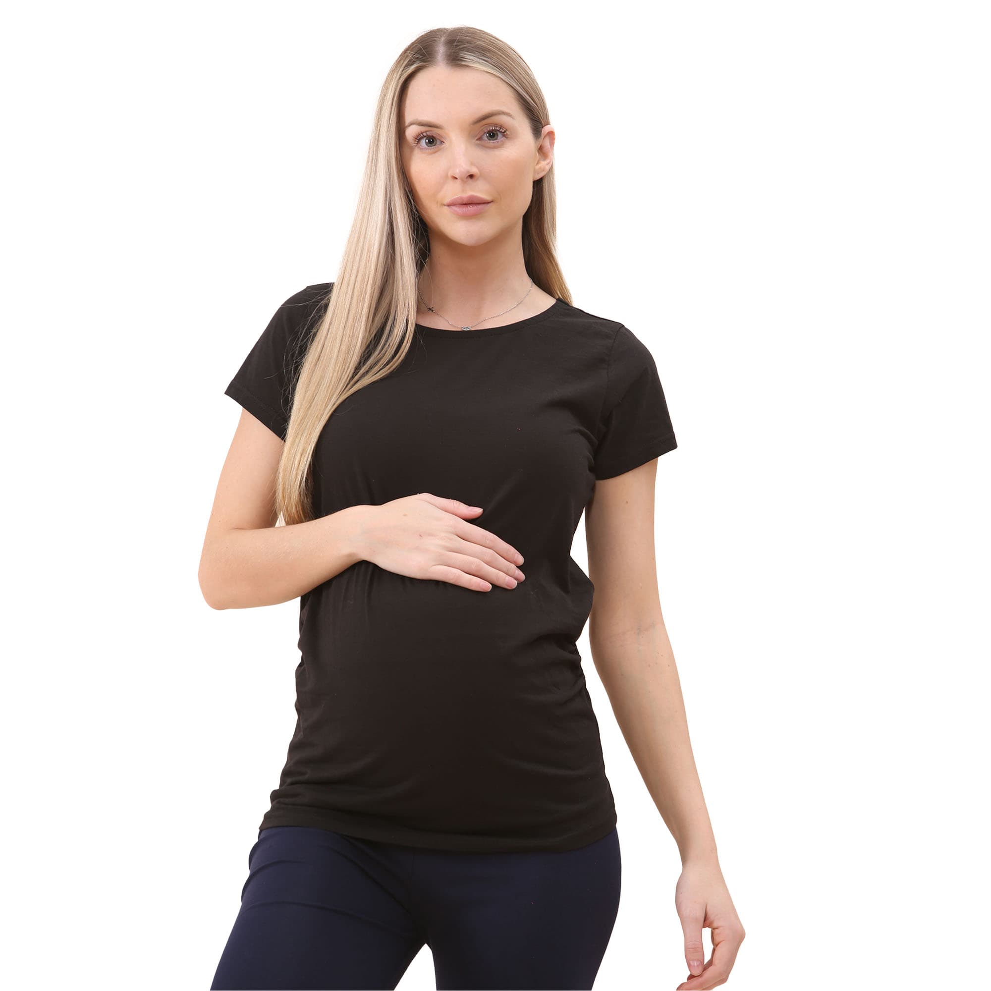 Hugs and Kisses Maternity Tops Round Neck Pregnancy TShirt