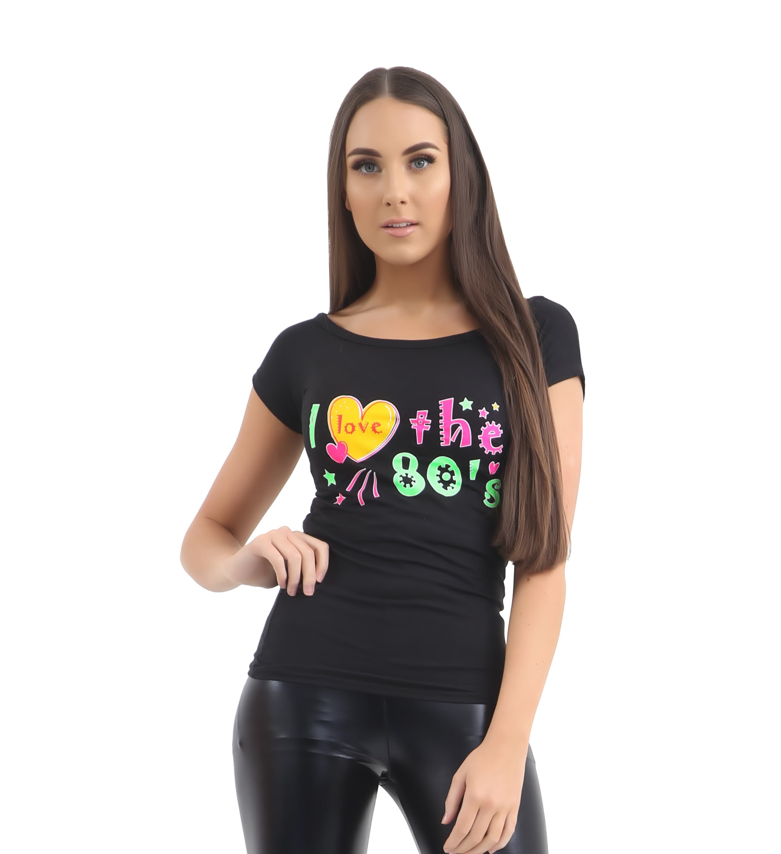 Wickedfun I Love The 80s Black TShirt