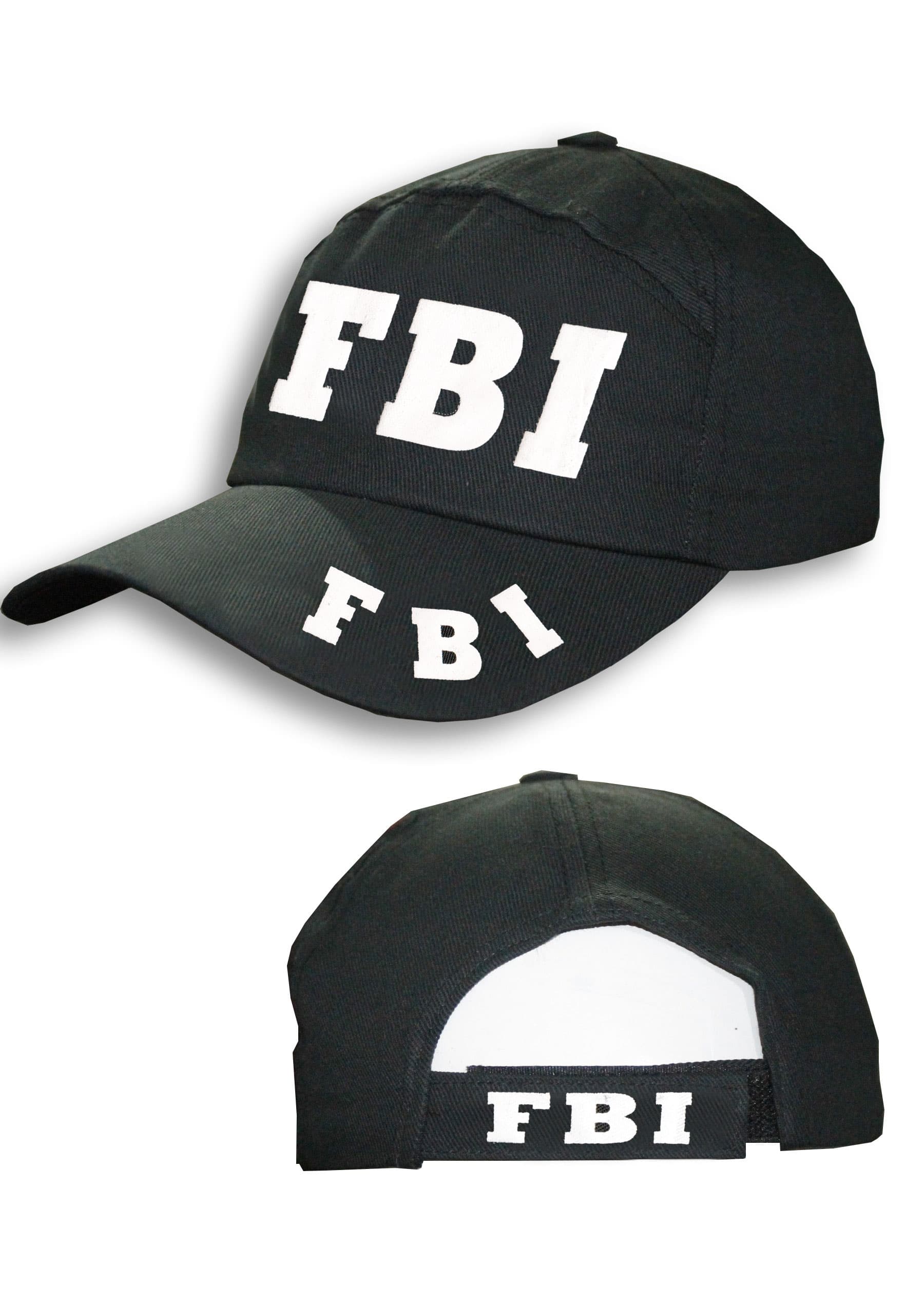 Wickedfun Children's FBI Black Baseball Cap-Hat