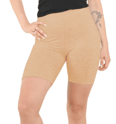 Crazy Chick Adult Nude Cotton Cycling Shorts