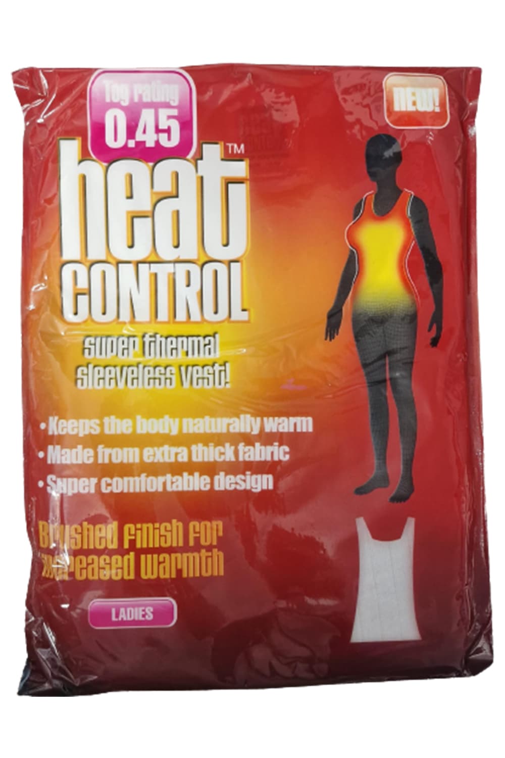 Ladies White Heat Control Thermal Vest