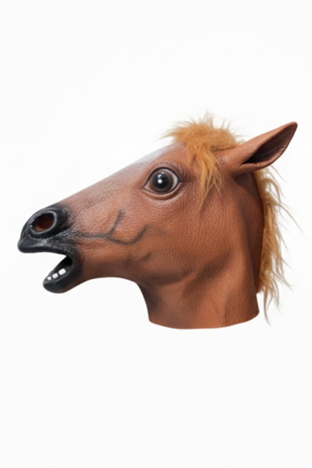 Latex Brown Horse Mask