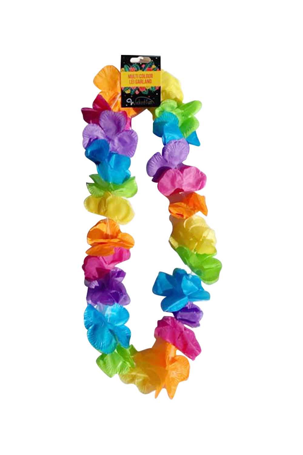 Wickedfun Lei Hula Multi Colour Petal Garland 100cm